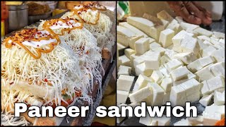 1000+ calories PANEER CHEESE SANDWICH @ ₹120 | Indian street food | Ahmedabad
