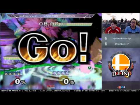 HoP7 [12/5/15] - Pools: ME | Goldman Snacks (Fox, Marth) vs. iycewind (Jigglypuff)