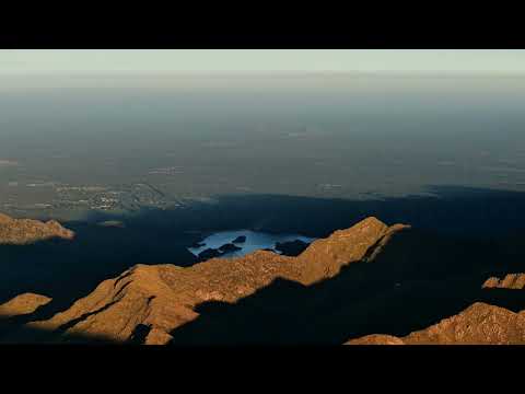Avistamiento del Dique embalse Nogoli desde alturas de la RP41