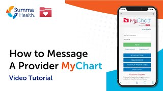 How to Message a Provider in MyChart - Step by Step Video Tutorial | Summa Health