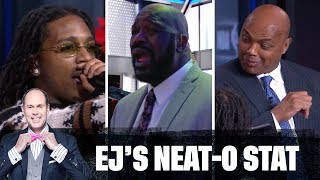 Jacquees Joins Inside Crew For Some Christmas Tunes 🎄 | EJ&#39;s Neato Stat of the Night | NBA on TNT