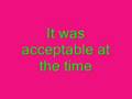 Calvin Harris -Acceptable in the 80's lyrics