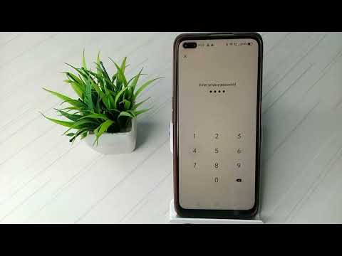 how to unlock app password in realme x50 pro mobile