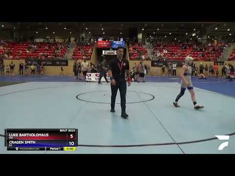 Exhibition 84-93 Lbs Round 1 - Luke Bartholomaus, MN Vs Cragen Smith, KS D3e5