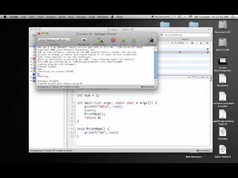 C Programming on the Mac L26 - Global Variables