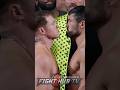 CANELO STEPS TO JOHN RYDER IN INTENSE FACE OFF AT WEIGH IN!