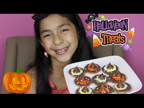Easy Halloween Treats Hershey's Kisses Witches Hats|Quick Simple Recipes|B2cutecupcakes Video