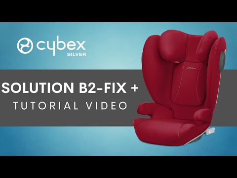 Cybex Solution B2-Fix+ Dynamic red Bērnu Autokrēsls 15-36 kg