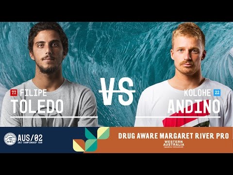 Filipe Toledo vs. Kolohe Andino - Semifinals, Heat 2 - Drug Aware Margaret River Pro 2017