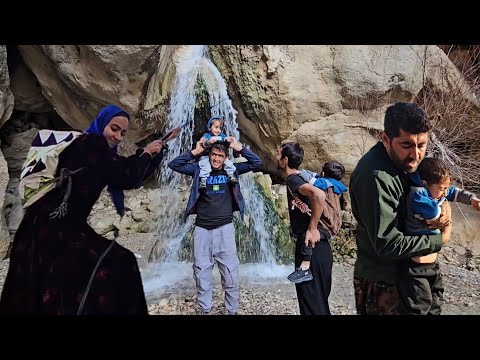 ⛰️A Dangerous Journey Back to the Mountains | Crossing Waterfalls & Iron Ladders to Reach Mohammad 💪