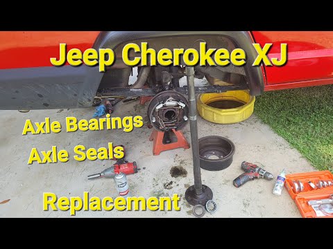 Rear Axle Bearings and Seals Replacement Jeep Cherokee XJ #jeepxj