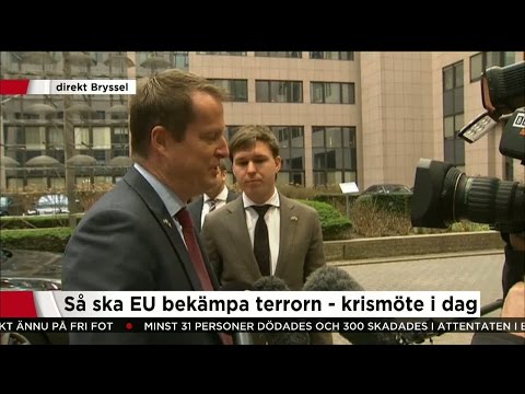 Ygeman vid EU-krismöte: "Demokrati har alltid vunnit - och kommer vinna igen" - Nyheterna (TV4)