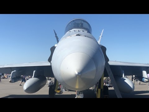 Finnish Air Force F/A-18 Hornet Low Pass & Flare Display, Turku Airshow 2019 4k