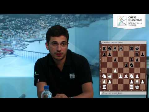 Laurent Fressinet on the Chess Olympiad webcast - Round 3