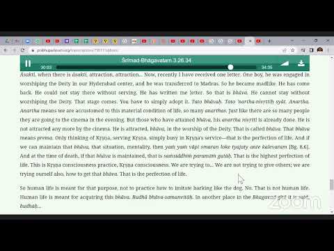 SB class 3.26.34 BY Srila Prabhupad