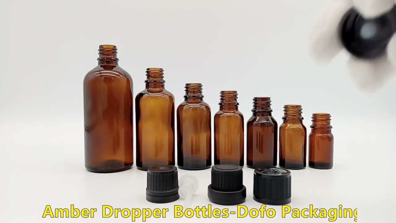 Amber Dropper Bottles