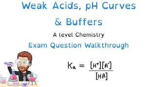 Weak acids, pH curves & Buffers | A level Chemistry Exam Walkthrough
