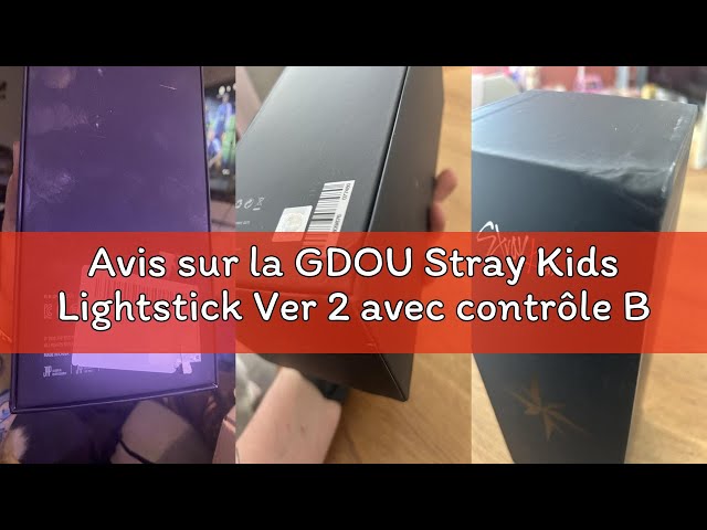 Vídeo relacionado con GDOU Stray Kids Bastón Luminoso Ver 2 con Control Bluetooth, adecuado para fans de Stray Kids, cumpleaños, Navidad, Rojo, Plástico, Metal