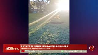 Monte Verde amanhece coberta pela geada