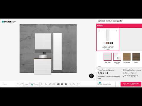 Reuter Neoro Bathroom 3D Configurator