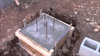Building My Own Home: Episode 11 -  Pouring the First Two Spot Footers