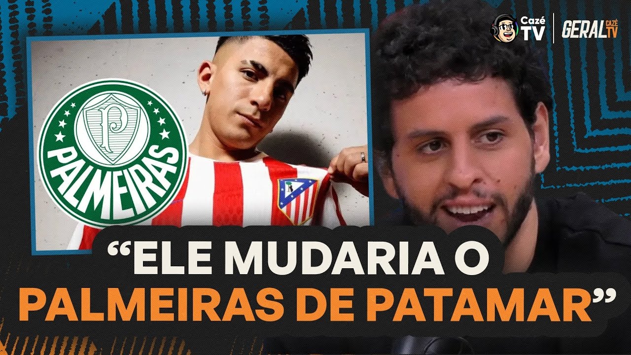 PALMEIRAS FAZ OFERTA AO ATLÉTICO DE MADRID POR THIAGO ALMADA! | GERAL CAZÉTV