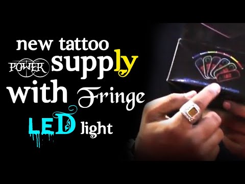 Tattoo Power Supply With Fringe LED Light