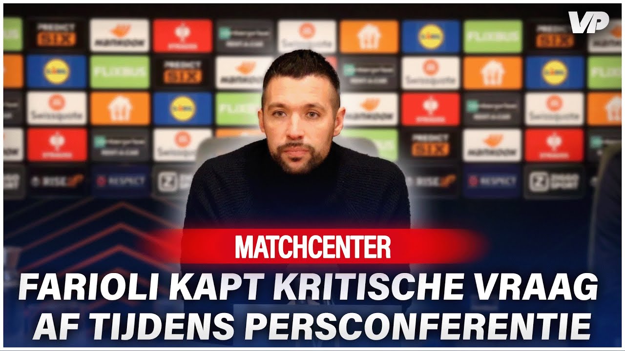 Thumbnail for article: Farioli lijnrecht tegenover journalisten: 'Ajax domineerde de wedstrijd'