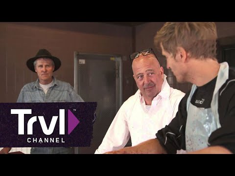 Stomping of the Eels in Amsterdam | Bizarre Foods with Andrew Zimmern | Travel Channel