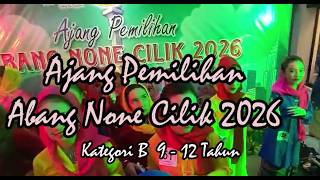 Download lagu KATEGORI B Pemilihan Abang None Cilik 2026 mp3 Download lagu KATEGORI B Pemilihan Abang None Cilik 2026 mp3