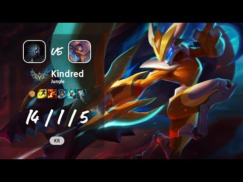 Kindred Jungle vs Lillia - KR Challenger Patch 13.10