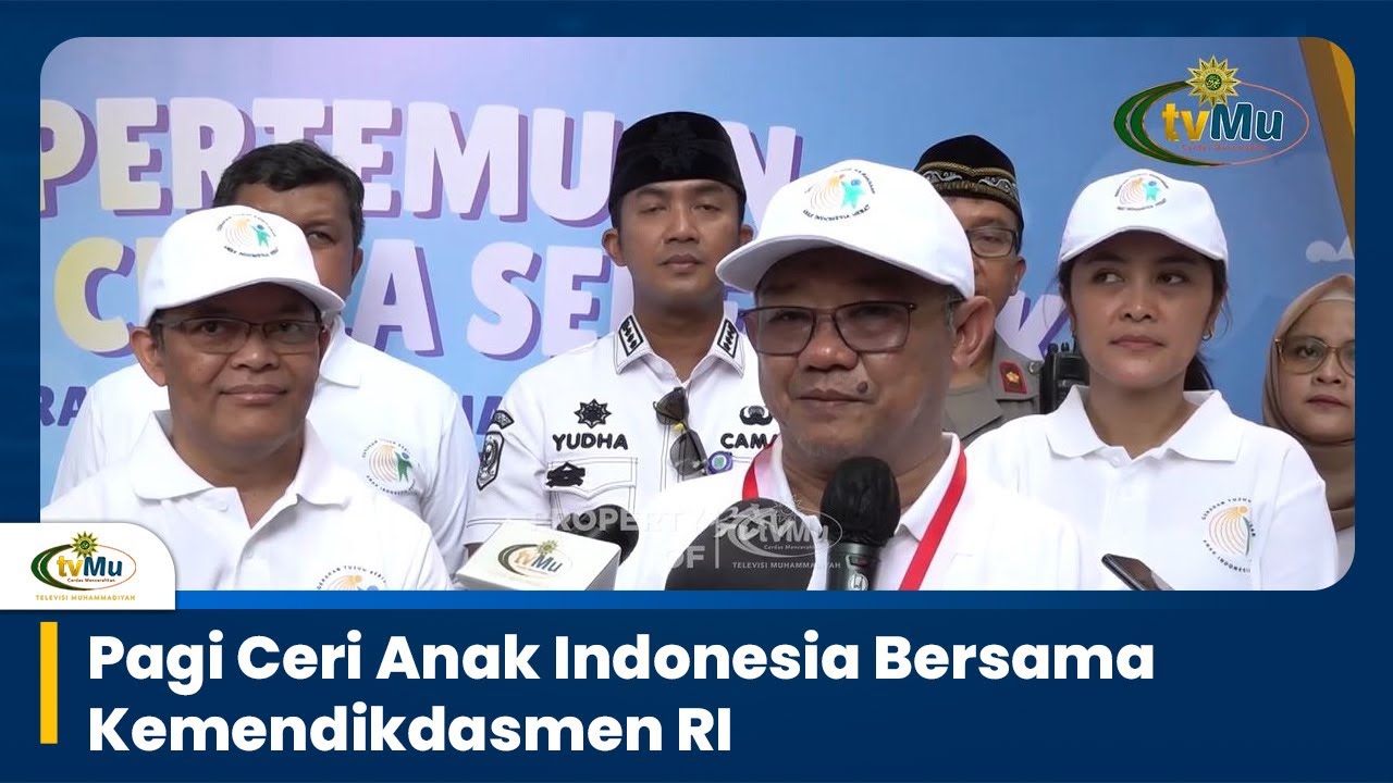 Peringati Hari Anak Nasional, Mendikdasmen Lakukan Senam Pagi Ceria Bersama