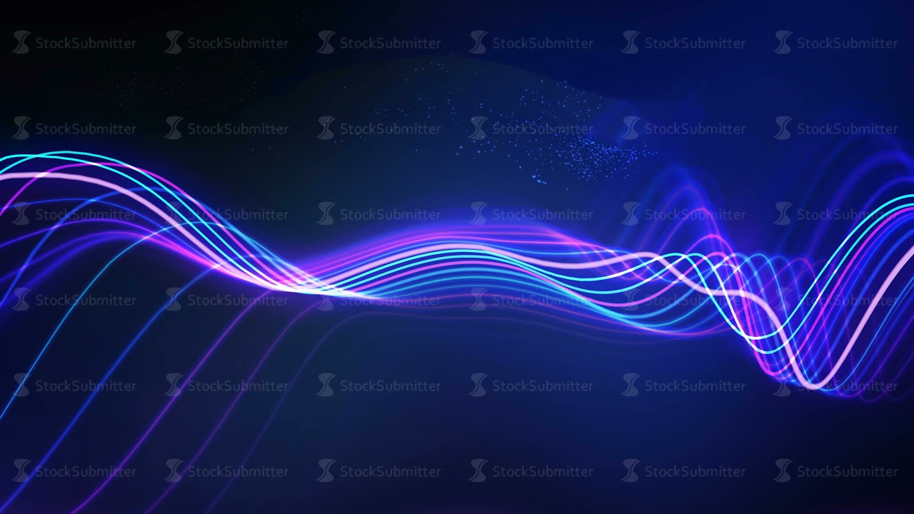 Abstract blue sound waves. Colorful waves digital music equalizer. Graphic wave pattern technology