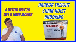 Harbor Freight Chain Hoist Unpacking