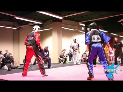 Kodaq Wray vs  Dwight Bargainer Team Sparring Rd 1 - 2016 AKA Warrior Cup
