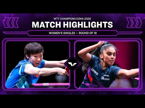 Wang Manyu vs Prithika Pavade | WS R16 | WTT Champions Doha 2026