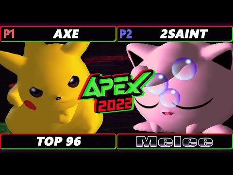 Apex 2022 - Axe (Pikachu) Vs. 2Saint (Jigglypuff) - SSBM Melee Tournament