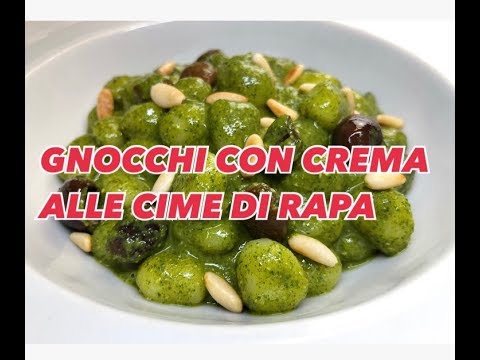 GNOCCHI DI PATATE CON CREMA ALLE CIME DI RAPA - CUCINANDOMELAGODO