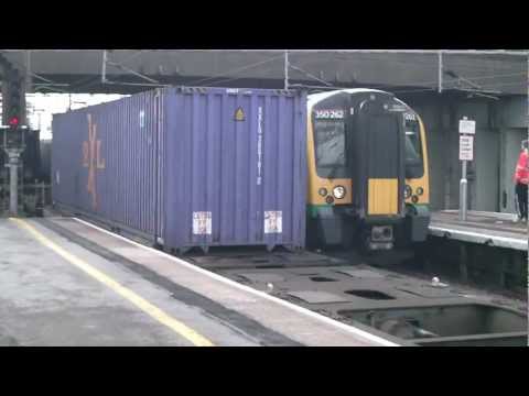 DRS 66305 ON 4m34 COATBRIDGE-DAVENTRY LINERS AT STAFFORD 180912