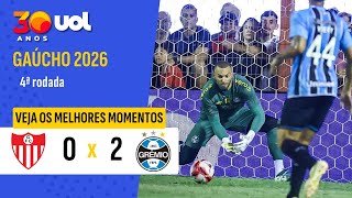 GRÊMIO VENCE O GUARANY DE BAGÉ EM JOGO COM APAGÃO E ESTREIA DE WEVERTON; MELHORES MOMENTOS