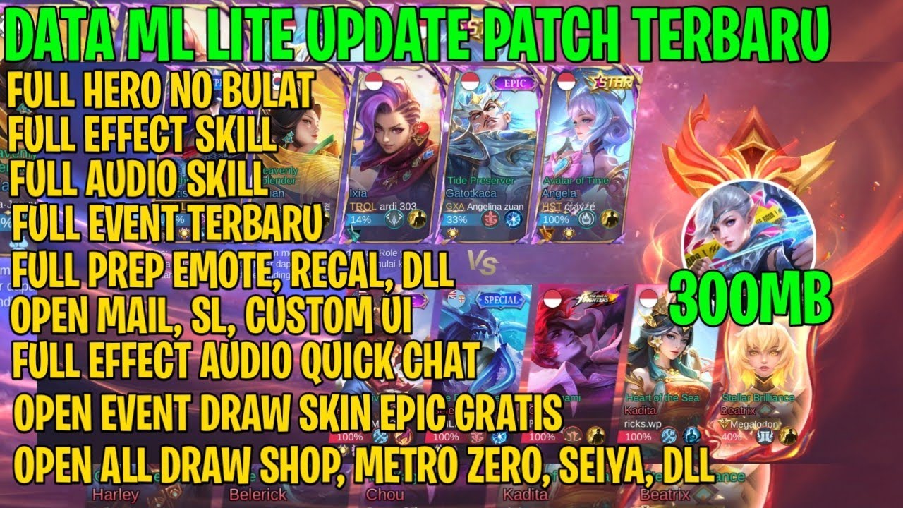 Data ML Lite 300MB Update Terbaru