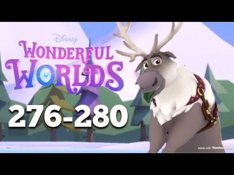 Disney Wonderful Worlds - Unlocking Sven! The Woods! Frozen Land! Levels 276-280