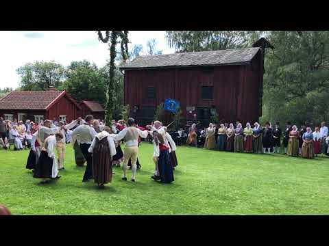 2019 Forshag Sweden Midsomer Folk Dance - maypole