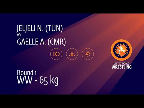 Round 1 WW - 65 kg: N. JELJELI (TUN) v. A. GAELLE (CMR)