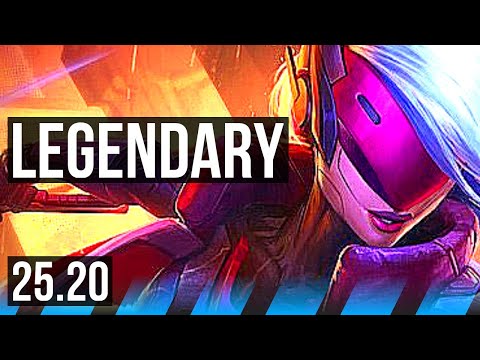 KATARINA vs SYNDRA (MID) | 19/1/5, Rank 4 Kata, Quadra, Legendary | EUW Challenger | 25.20