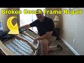 Broken Couch Frame Repaired for Under $5