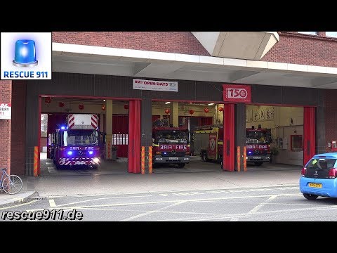 [London Fire Brigade] FULL HOUSE TURNOUT Soho Fire Station