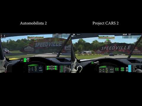 005 Automobilista 2 vs Project CARS 2 - ROAD AMERICA - Porsche 911 GT3