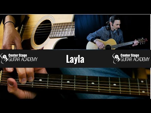 How To Play Layla by Eric Clapton on Guitar - Piano Outro transcribed for guitar included