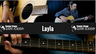 How To Play Layla by Eric Clapton on Guitar - Piano Outro transcribed for guitar included